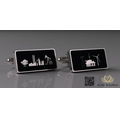 Sterling Silver Cufflink's, Custom Design, 1"